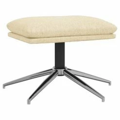 VidaXL Repose-pied Crème 60x60x39 cm Tissu