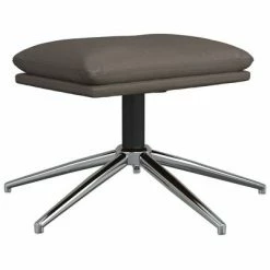 VidaXL Repose-pied Gris 45x29,5x39 cm Similicuir