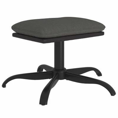 VidaXL Repose-pied Gris foncé 60x60x39 cm Tissu et similicuir 1 VidaXL Repose-pied Gris foncé 60x60x39 cm Tissu et similicuir