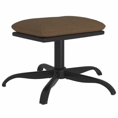 VidaXL Repose-pied Marron 60x60x39 cm Tissu et similicuir 1 VidaXL Repose-pied Marron 60x60x39 cm Tissu et similicuir