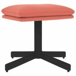 VidaXL Repose-pied Rose 60x60x39 cm Velours