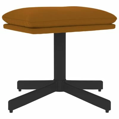 VidaXL Repose-pied Marron 60x60x39 cm Velours 1 VidaXL Repose-pied Marron 60x60x39 cm Velours