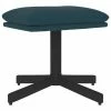 VidaXL Repose-pied Bleu 60x60x39 cm Velours
