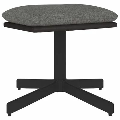 VidaXL Repose-pied Gris clair 60x60x39 cm Tissu et similicuir 1 VidaXL Repose-pied Gris clair 60x60x39 cm Tissu et similicuir