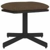 VidaXL Repose-pied Marron 60x60x39 cm Tissu et similicuir