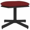 VidaXL Repose-pied Bordeaux 60x60x39 cm Tissu et similicuir