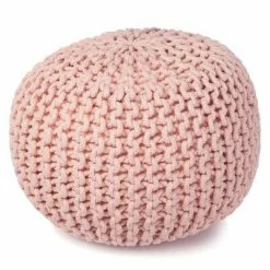KidsDepot Pouf Bundy 40x32 cm Coton Rose