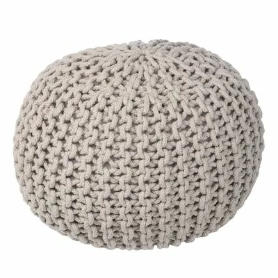 KidsDepot Pouf Bundy 40x32 cm Coton Gris 1 KidsDepot Pouf Bundy 40x32 cm Coton Gris