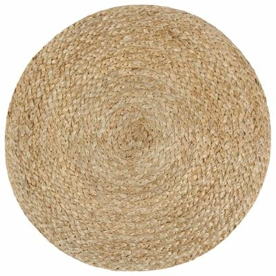 VidaXL Pouf fait à la main Gris 40 x 45 cm Jute 3 VidaXL Pouf fait à la main Gris 40 x 45 cm Jute – Image 3