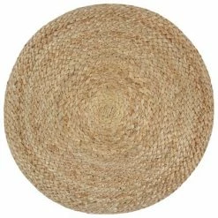 VidaXL Pouf fait à la main Gris foncé 40 x 45 cm Jute -Poufs Soldes image 3 248078