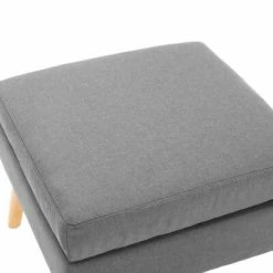 VidaXL Repose-pied Gris clair Tissu -Poufs Soldes image 3 288733