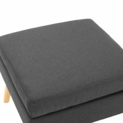 VidaXL Repose-pied Gris foncé Tissu -Poufs Soldes image 3 288734