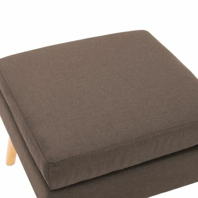 VidaXL Repose-pied Marron Tissu 3 VidaXL Repose-pied Marron Tissu – Image 3