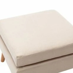 VidaXL Repose-pied Crème Tissu 7 VidaXL Repose-pied Crème Tissu -Poufs Soldes image 3 288736