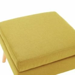 VidaXL Repose-pied Jaune Tissu 7 VidaXL Repose-pied Jaune Tissu -Poufs Soldes image 3 288739