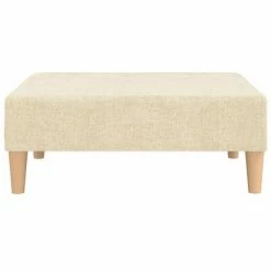 VidaXL Repose-pied Crème 78x56x32 cm Tissu -Poufs Soldes image 3 337677