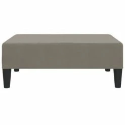VidaXL Repose-pied Gris clair 78x56x32 cm Velours -Poufs Soldes image 3 337687