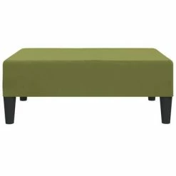 VidaXL Repose-pied Vert clair 78x56x32 cm Velours -Poufs Soldes image 3 337690