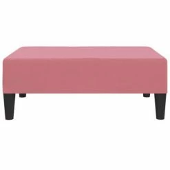 VidaXL Repose-pied Rose 78x56x32 cm Velours -Poufs Soldes image 3 337691
