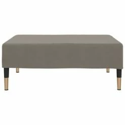 VidaXL Repose-pied Gris clair 78x56x32 cm Velours -Poufs Soldes image 3 337698