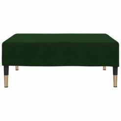 VidaXL Repose-pied Vert foncé 78x56x32 cm Velours -Poufs Soldes image 3 337700