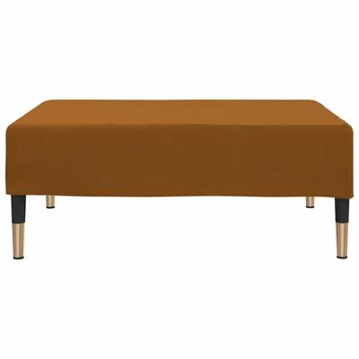 VidaXL Repose-pied Marron 78x56x32 cm Velours 3 VidaXL Repose-pied Marron 78x56x32 cm Velours – Image 3