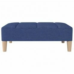 VidaXL Repose-pied Bleu 78x56x32 cm Tissu -Poufs Soldes image 3 337721