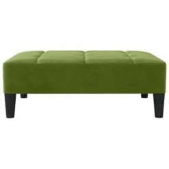 VidaXL Repose-pied Vert clair 78x56x32 cm Velours -Poufs Soldes image 3 337731