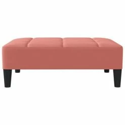 VidaXL Repose-pied Rose 78x56x32 cm Velours -Poufs Soldes image 3 337732