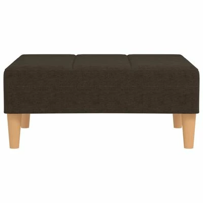 VidaXL Repose-pied Marron foncé 78x56x32 cm Tissu 3 VidaXL Repose-pied Marron foncé 78x56x32 cm Tissu – Image 3