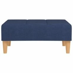 VidaXL Repose-pied Bleu 78x56x32 cm Tissu -Poufs Soldes image 3 337751