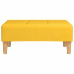 VidaXL Repose-pied Jaune 78x56x32 cm Tissu -Poufs Soldes image 3 337753