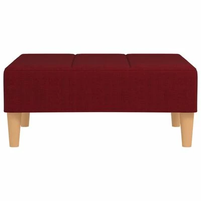VidaXL Repose-pied Rouge bordeaux 78x56x32 cm Tissu 3 VidaXL Repose-pied Rouge bordeaux 78x56x32 cm Tissu – Image 3