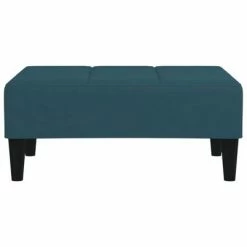 VidaXL Repose-pied Bleu 78x56x32 cm Velours -Poufs Soldes image 3 337757