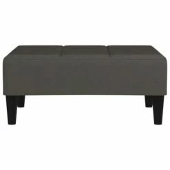 VidaXL Repose-pied Gris foncé 78x56x32 cm Velours -Poufs Soldes image 3 337759