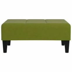 VidaXL Repose-pied Vert clair 78x56x32 cm Velours -Poufs Soldes image 3 337761