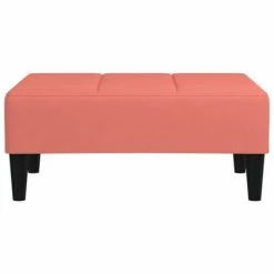 VidaXL Repose-pied Rose 78x56x32 cm Velours -Poufs Soldes image 3 337762