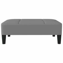 VidaXL Repose-pied Gris 78x56x32 cm Similicuir -Poufs Soldes image 3 337771