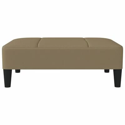 VidaXL Repose-pied Cappuccino 78x56x32 cm Similicuir 3 VidaXL Repose-pied Cappuccino 78x56x32 cm Similicuir – Image 3