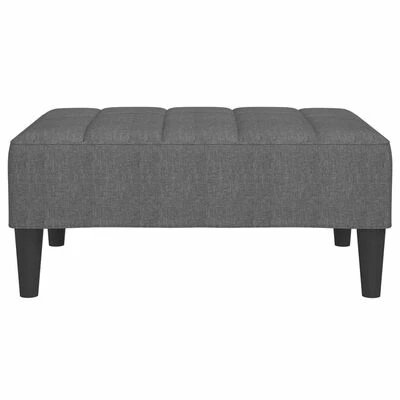 VidaXL Repose-pied Gris clair 78x56x32 cm Tissu 3 VidaXL Repose-pied Gris clair 78x56x32 cm Tissu – Image 3