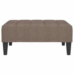 VidaXL Repose-pied Taupe 78x56x32 cm Tissu -Poufs Soldes image 3 337786