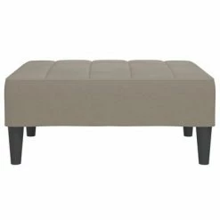 VidaXL Repose-pied Gris clair 78x56x32 cm Velours -Poufs Soldes image 3 337789