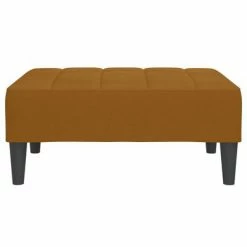 VidaXL Repose-pied Marron 78x56x32 cm Velours -Poufs Soldes image 3 337797