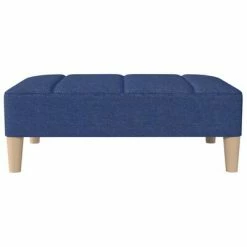 VidaXL Repose-pied Bleu 78x56x32 cm Tissu -Poufs Soldes image 3 337805