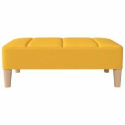 VidaXL Repose-pied Jaune 78x56x32 cm Tissu -Poufs Soldes image 3 337807