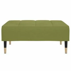 VidaXL Repose-pied Vert clair 78x56x32 cm Velours -Poufs Soldes image 3 337815