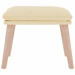 VidaXL Repose-pied Crème 45x29,5x39 cm Tissu -Poufs Soldes image 3 341426