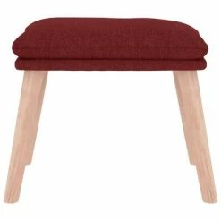 VidaXL Repose-pied Rouge 45x29,5x39 cm Tissu -Poufs Soldes image 3 341432