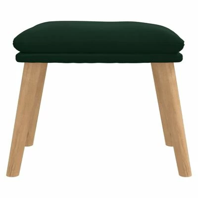 VidaXL Repose-pied Vert foncé 45x29,5x39 cm Velours 3 VidaXL Repose-pied Vert foncé 45x29,5x39 cm Velours – Image 3