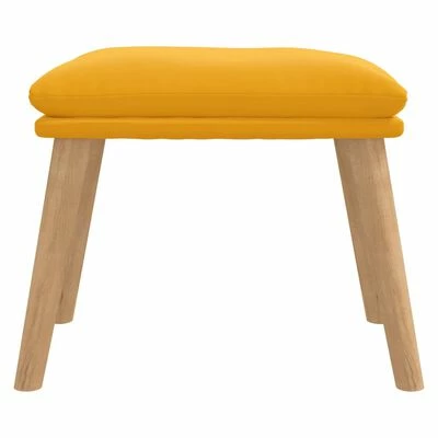 VidaXL Repose-pied Jaune moutarde 45x29,5x39 cm Velours 3 VidaXL Repose-pied Jaune moutarde 45x29,5x39 cm Velours – Image 3